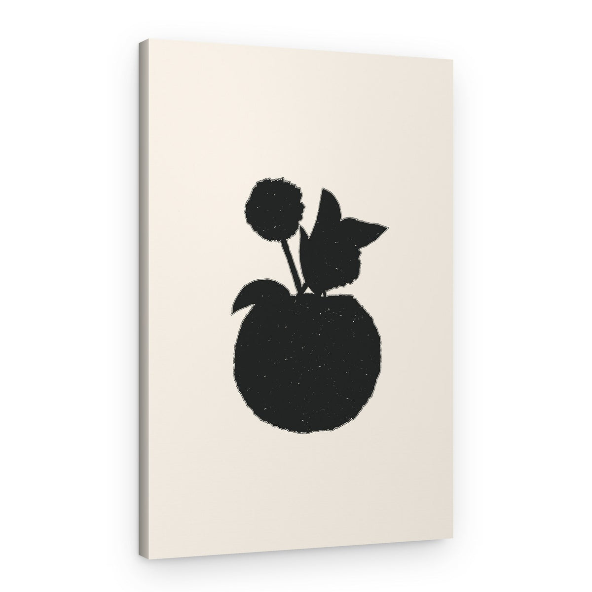 Modern Plant Silhouette – Canvas Print