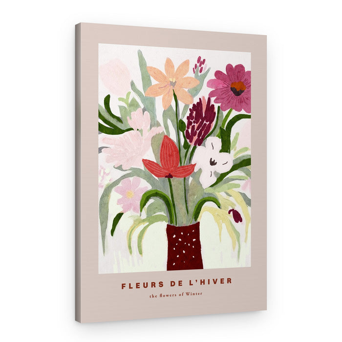 Fleurs de l`hiver – Canvas Print