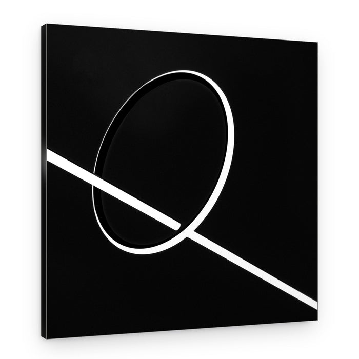 Minimalist Circle Line – Canvas Print