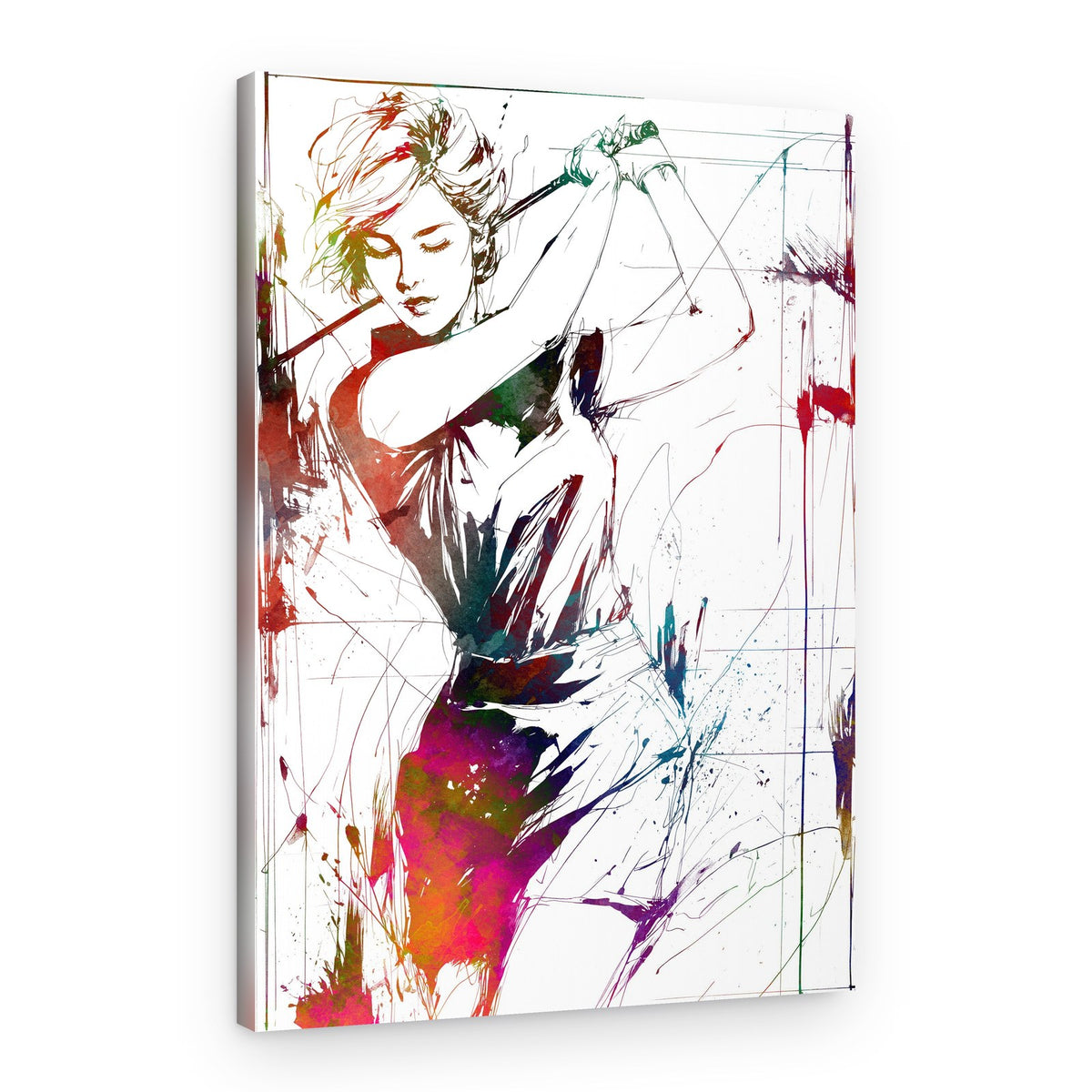Dynamic Golf Swing – Canvas Print