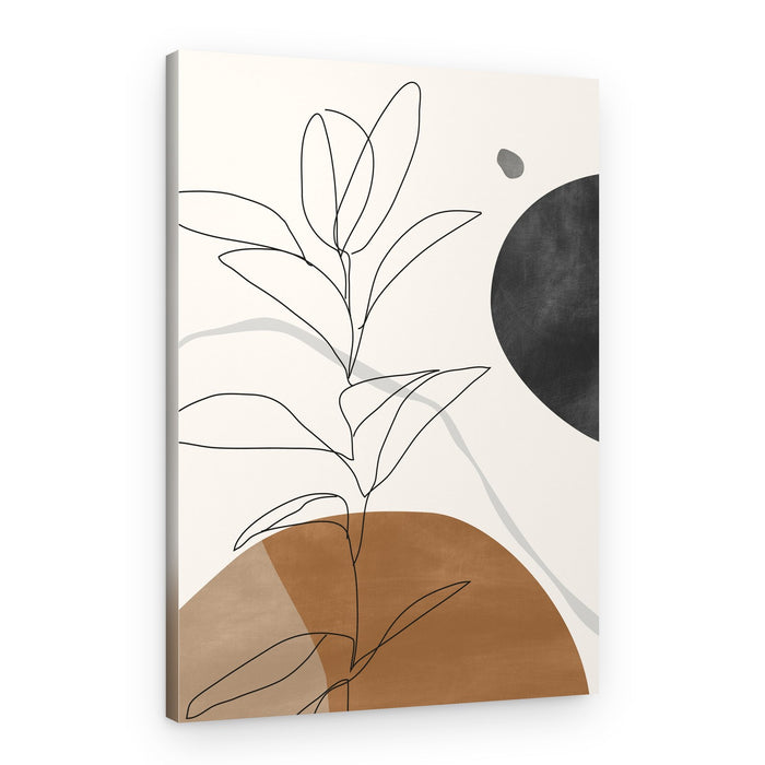 Minimalist Botanical Shapes – Canvas Print
