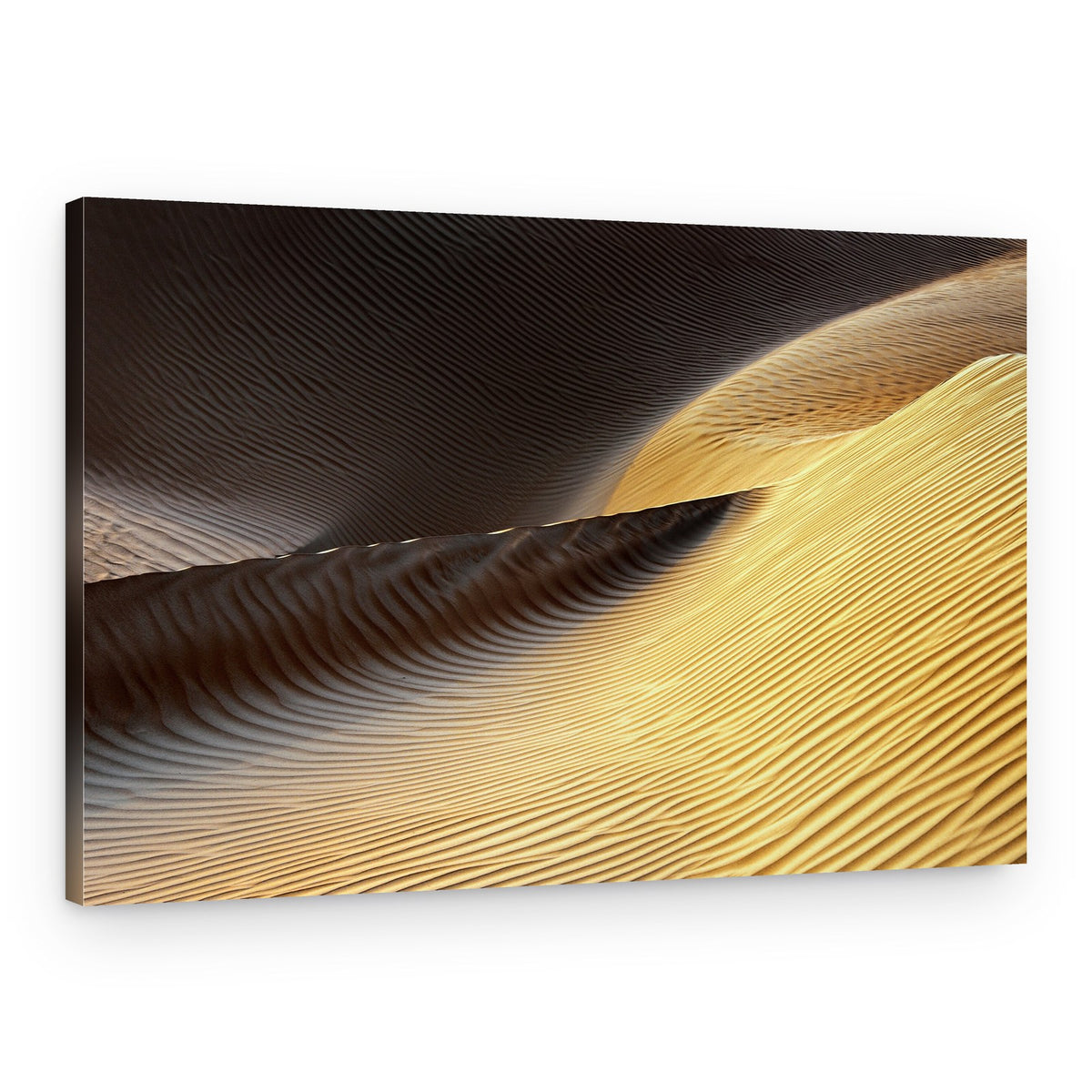 Golden Desert Dunes – Canvas Print
