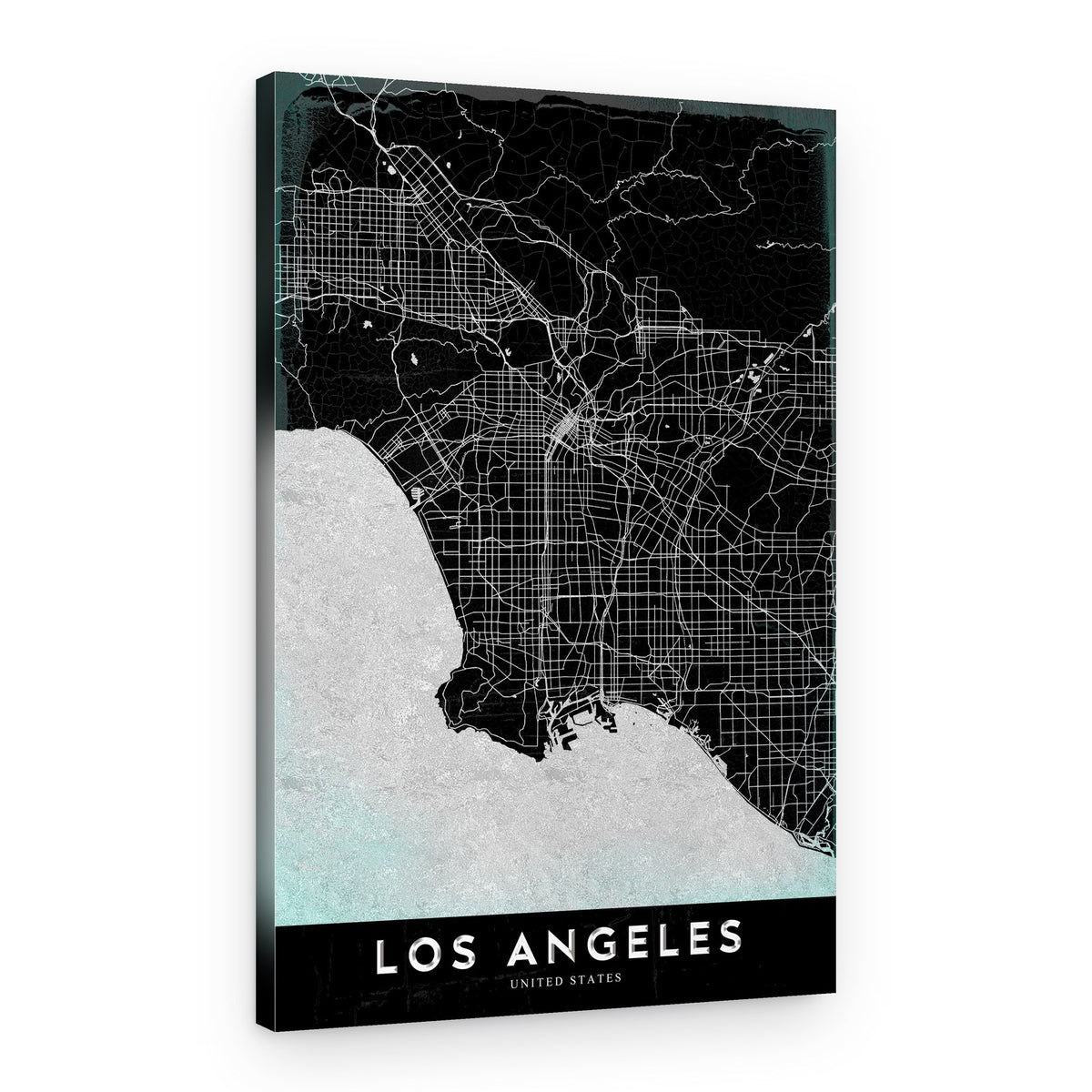 Modern Los Angeles Map – Canvas Print
