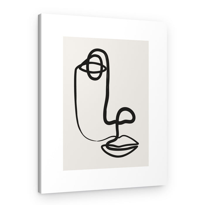 Abstract Face Profile – Canvas Print