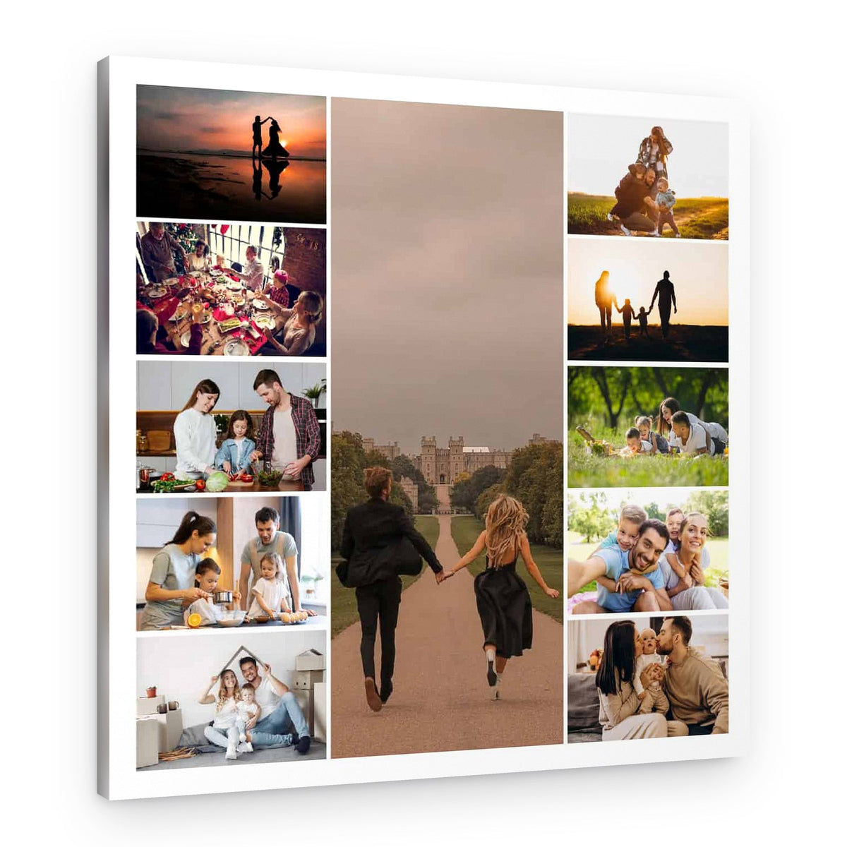 Vertical Strip Collage Custom Canvas Print – Canvas Print