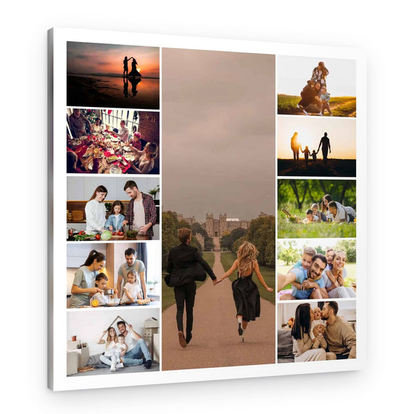 Vertical Strip Collage Custom Canvas Print