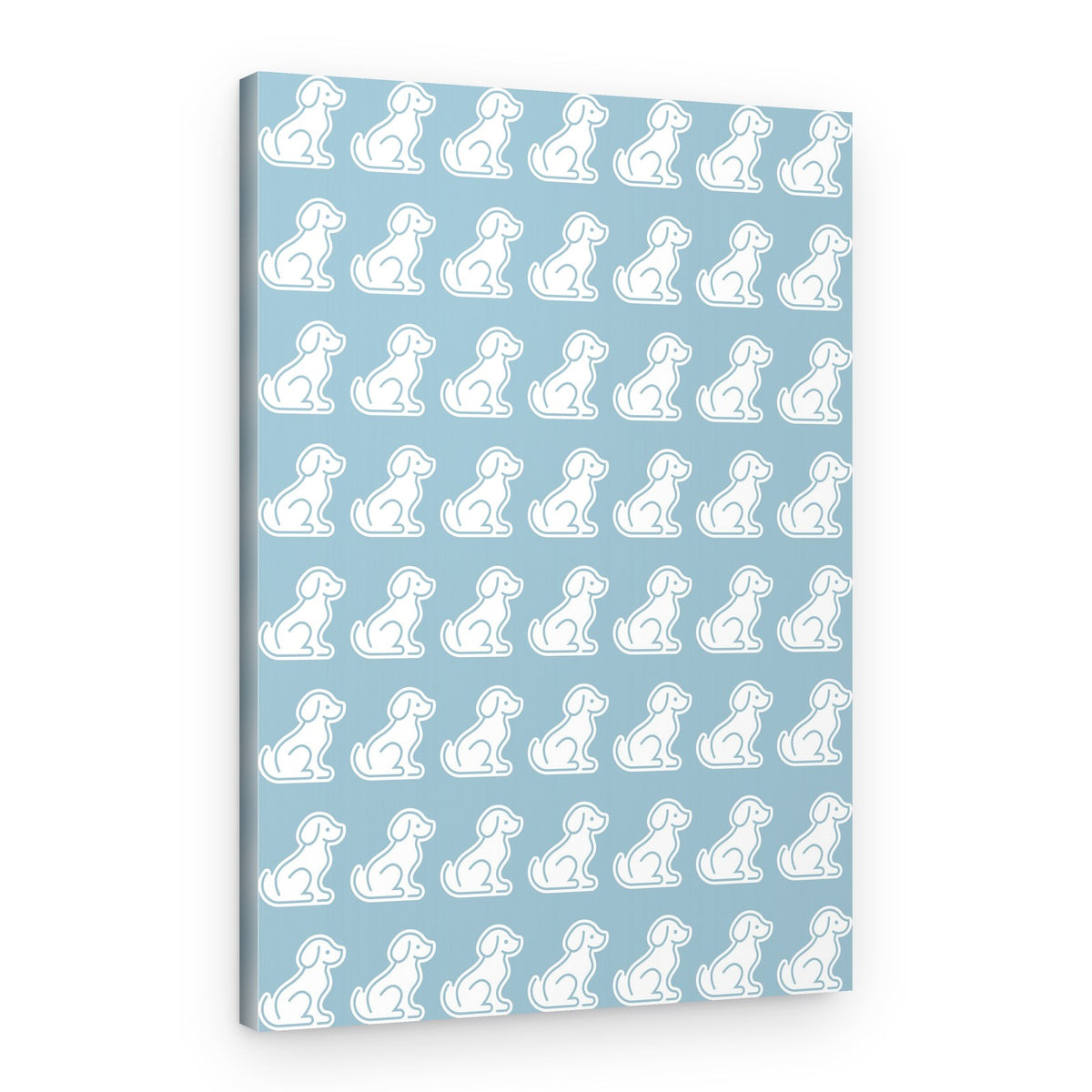 Cute Puppy Pattern – Canvas Print