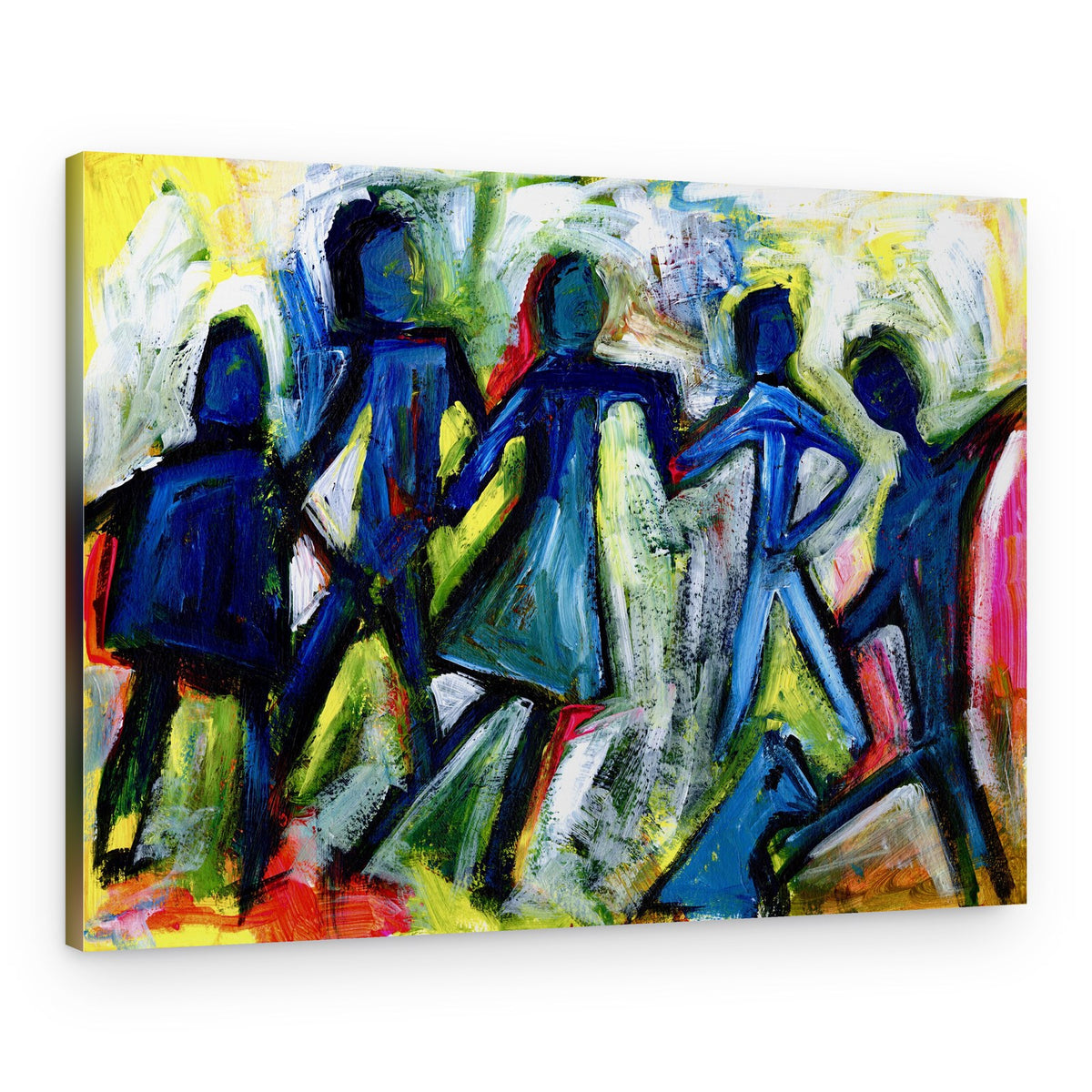 Vibrant Dancing People – Canvas Print
