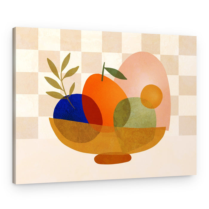 Abstract Fruit Bowl – Canvas Print