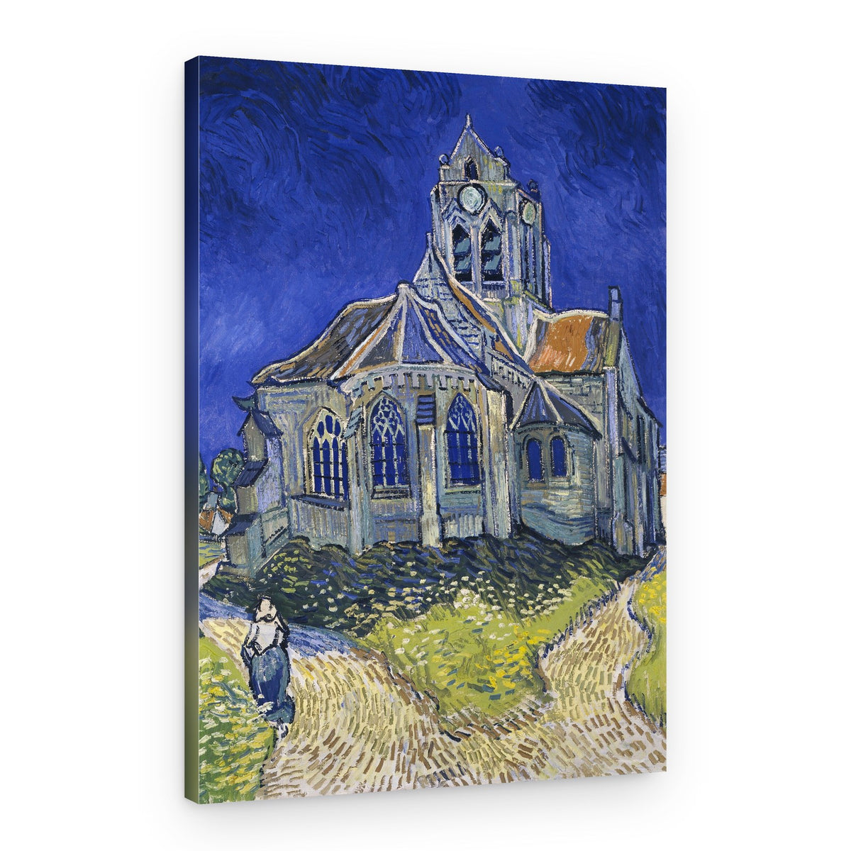 Vincent Van Gogh's the Church At Auvers (1890) – Canvas Print