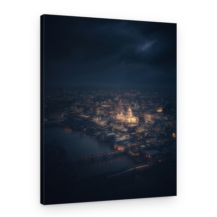 London Night Cityscape – Canvas Print