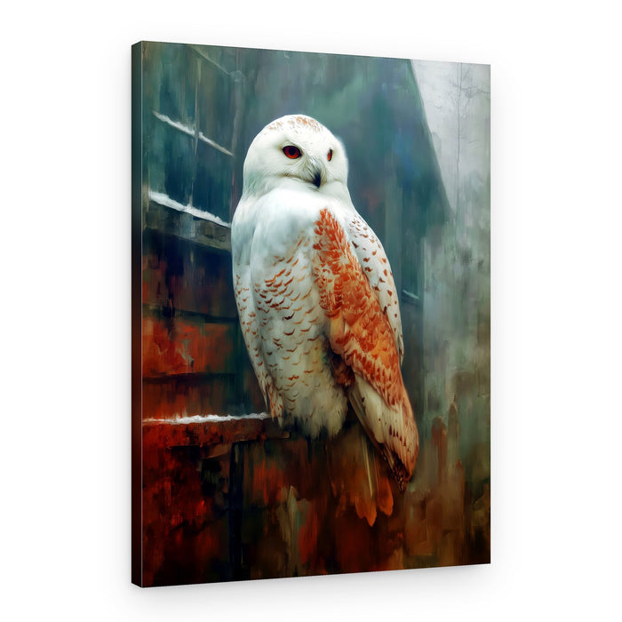 Snowy Owl Gaze – Canvas Print