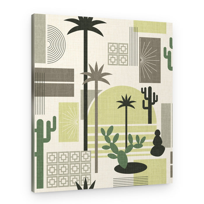 Midcentury Desert Oasis – Canvas Print