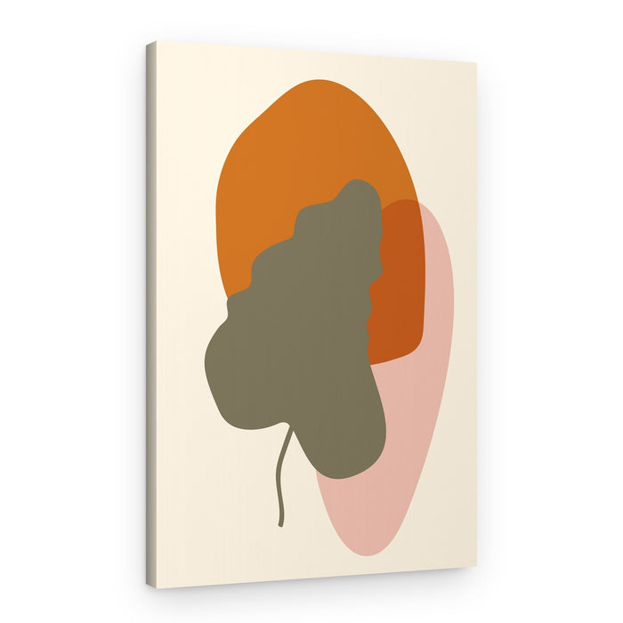 Earthy Botanical Abstract – Canvas Print