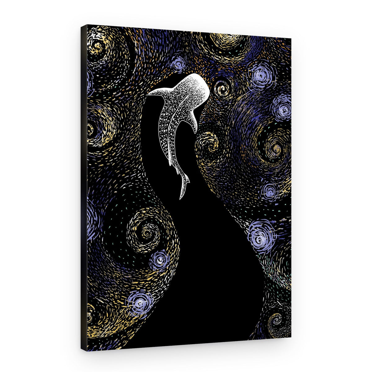Whale Shark Starry Night – Canvas Print