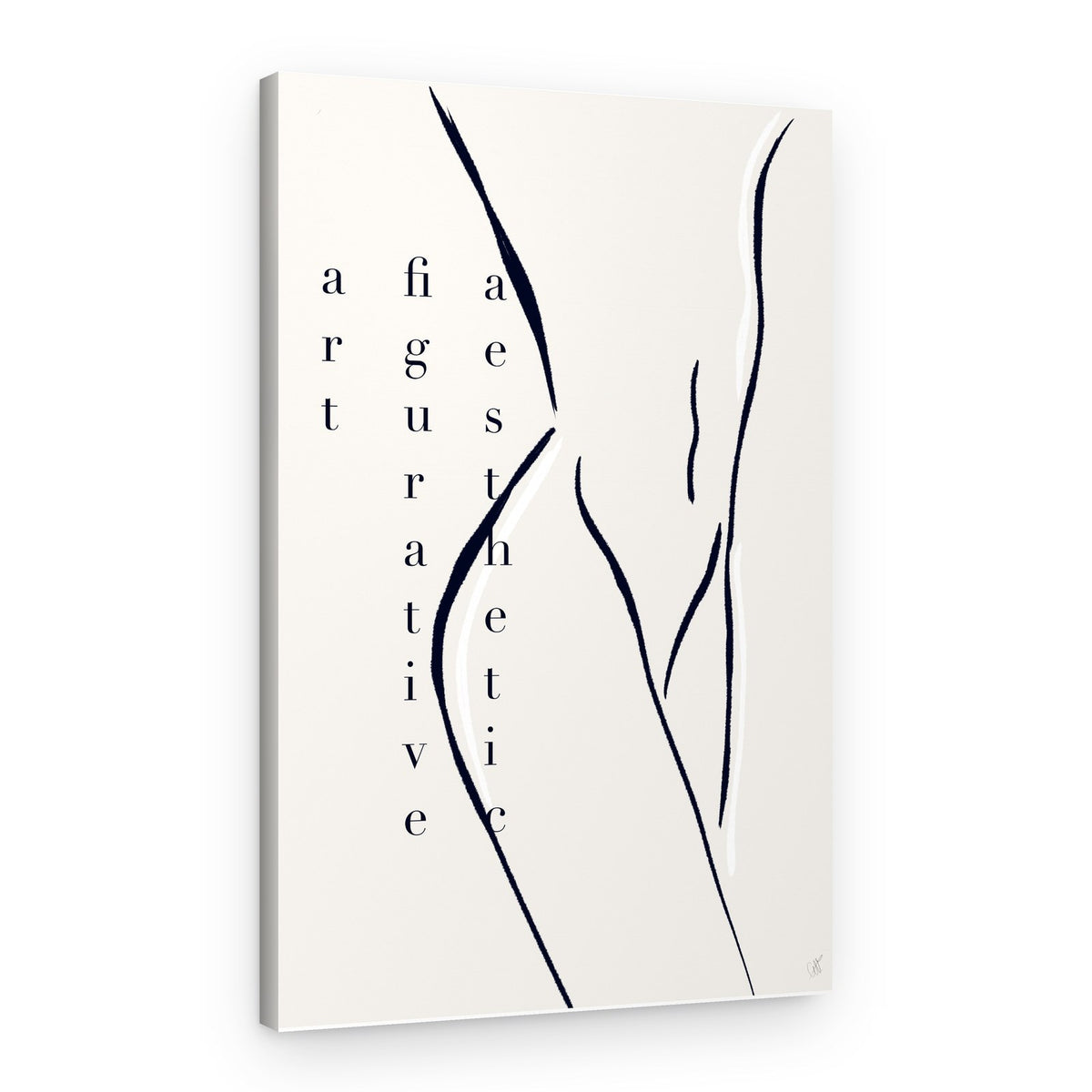 Abstract Body Lines – Canvas Print