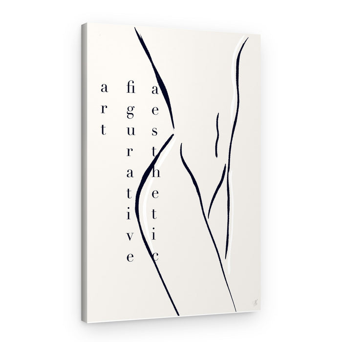 Abstract Body Lines – Canvas Print