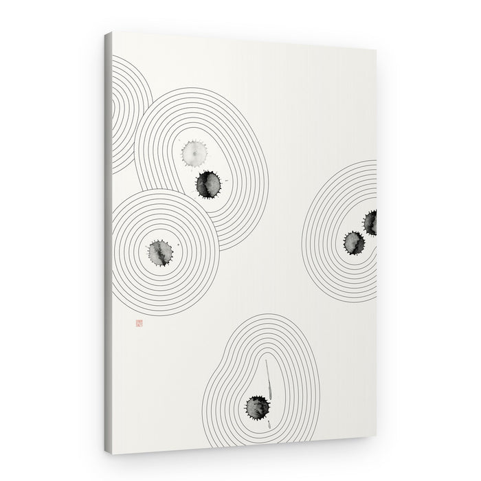 Zen Ink Ripples – Canvas Print