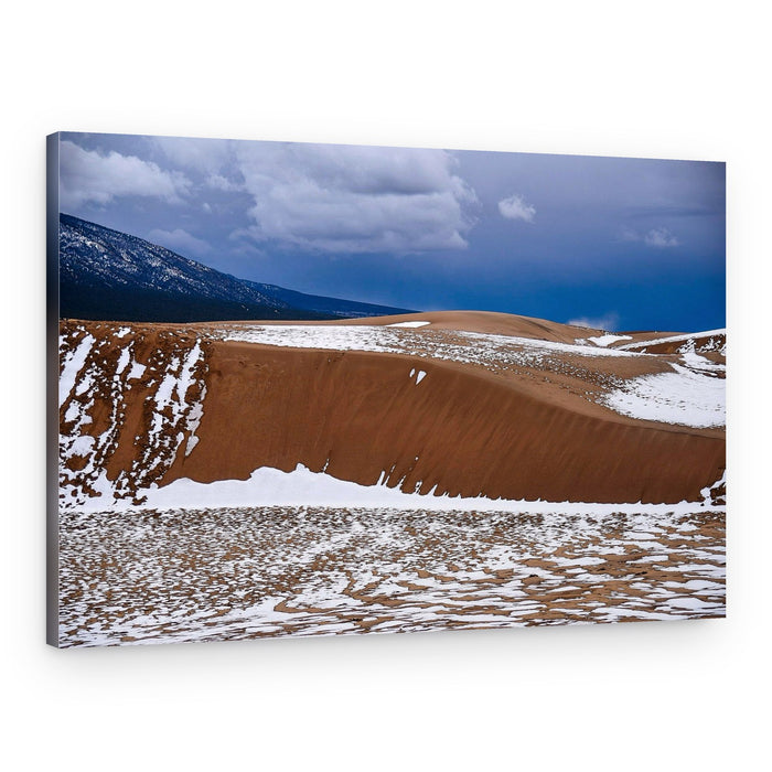 Dramatic Winter Dunes – Canvas Print