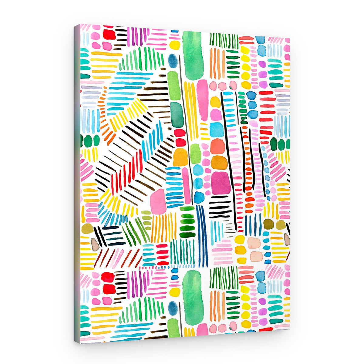 Vibrant Line Pattern – Canvas Print