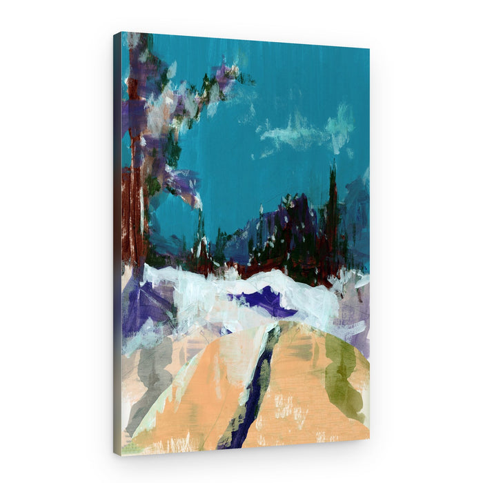 Winter Mountain Path – Canvas Print