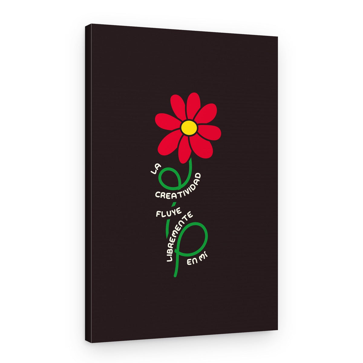 Creative Flow Flower – Canvas Print