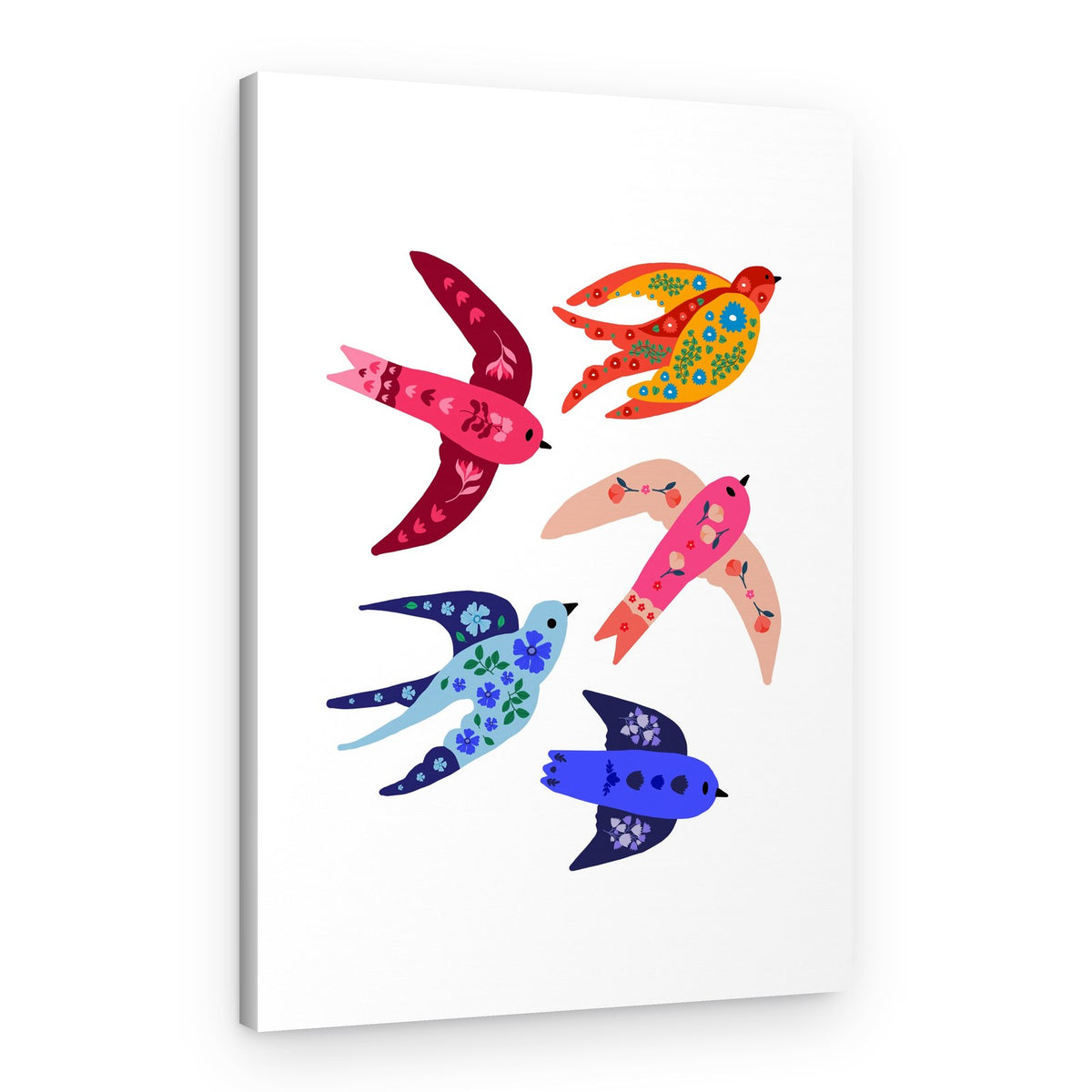 Whimsical birds – Canvas Print