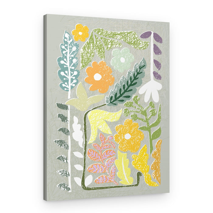 Abstract Floral Garden – Canvas Print