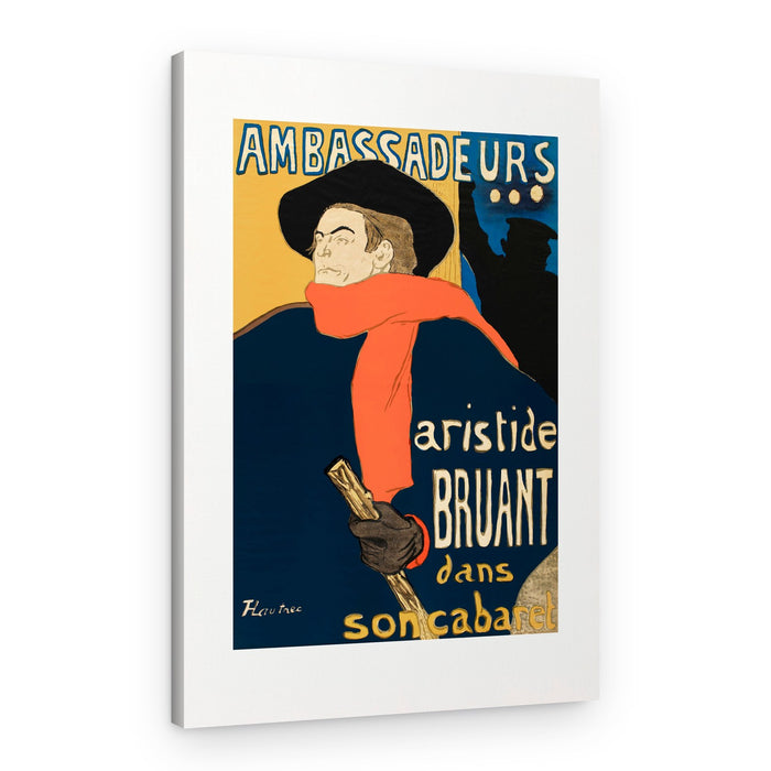 Ambassadeurs Aristide Bruant Dans Son Cabaret (1892) – Canvas Print