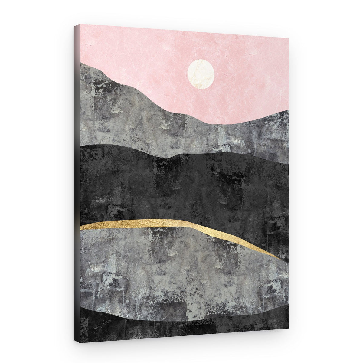 Golden Mountain Sunset – Canvas Print