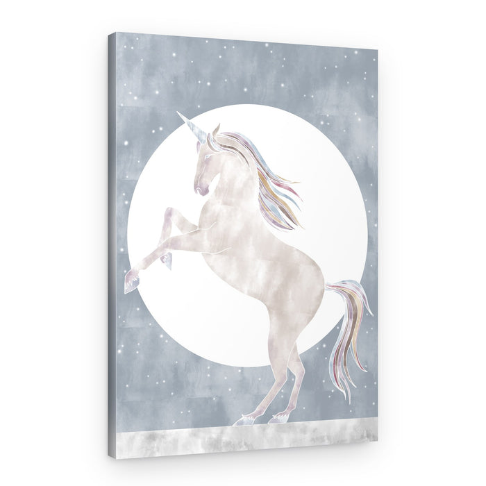 Moonlit Unicorn Dream – Canvas Print