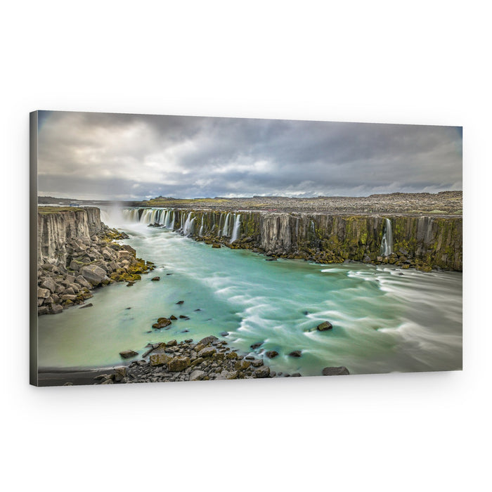 Powerful Canyon Waterfall – Canvas Print