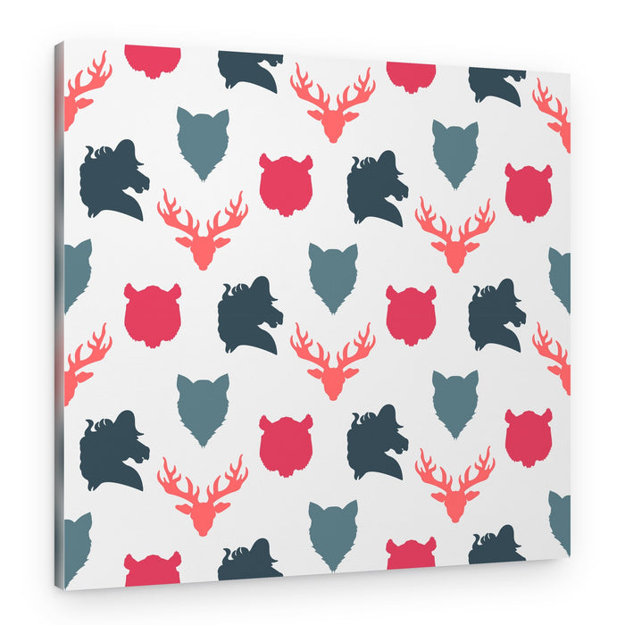 Wild Animal Pattern – Canvas Print