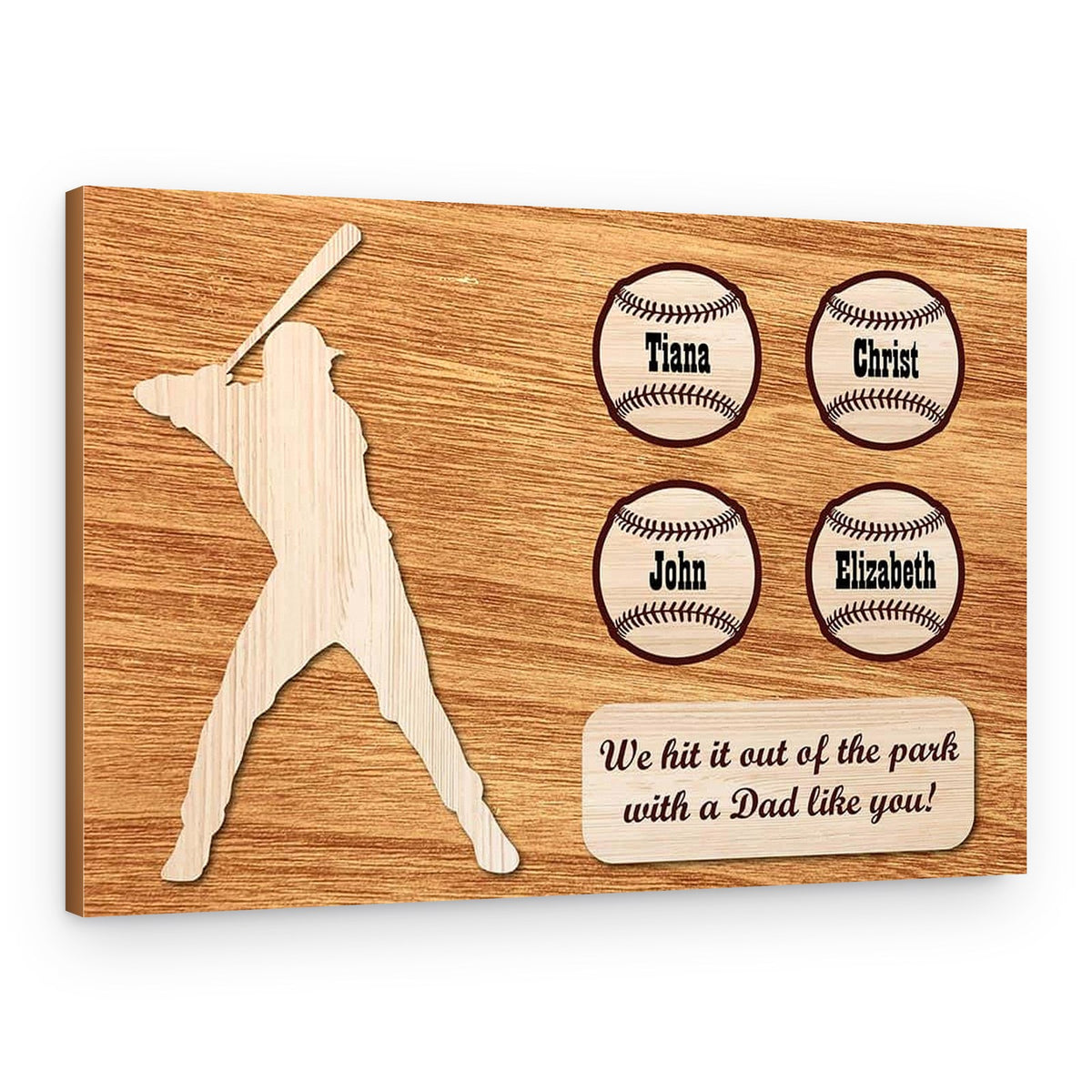 Baseball Gifts For Dad Custom Canvas Print – Canvas Print