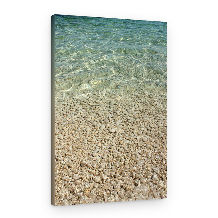Glistening Pebble Beach – Canvas Print