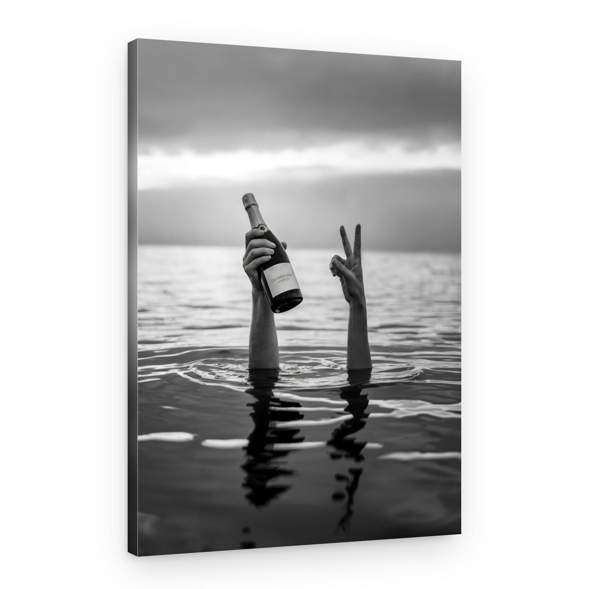 Champagne Peace Celebration – Canvas Print