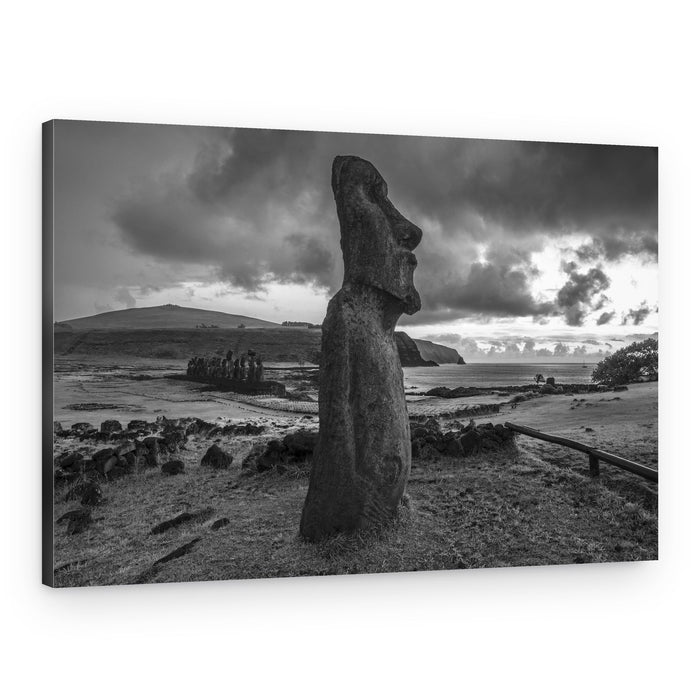 Dramatic Easter Island Moai – Canvas Print