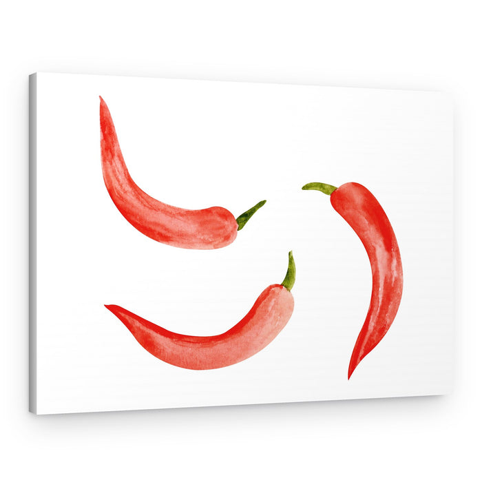 Vibrant Red Chilies – Canvas Print