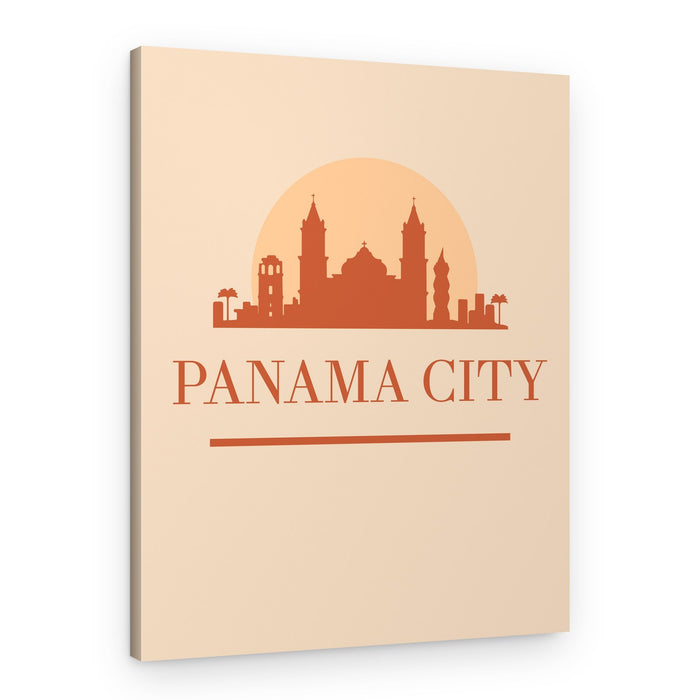 Panama City Sunset Skyline – Canvas Print