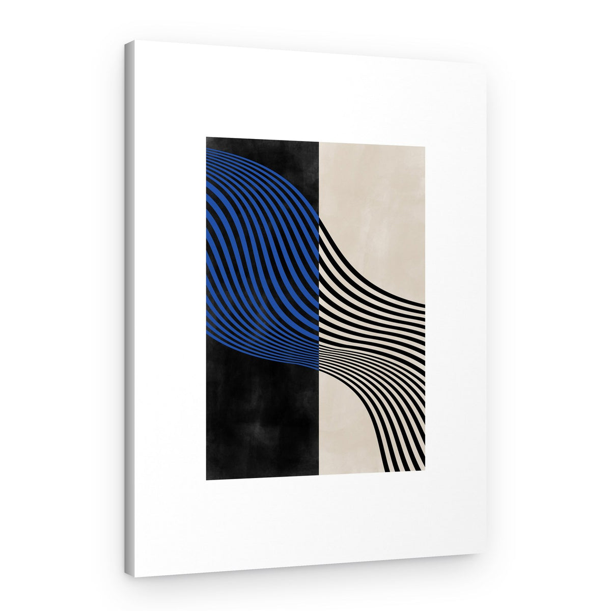 Optical Wavy Lines – Canvas Print