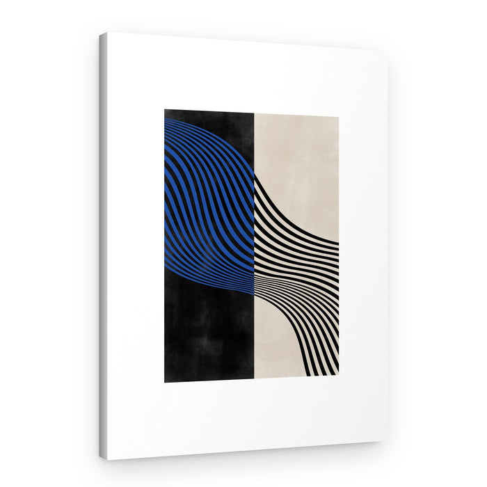 Optical Wavy Lines – Canvas Print