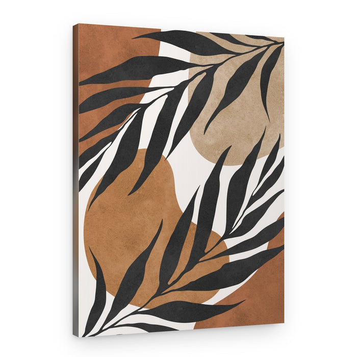 Earthy Palm Silhouettes – Canvas Print