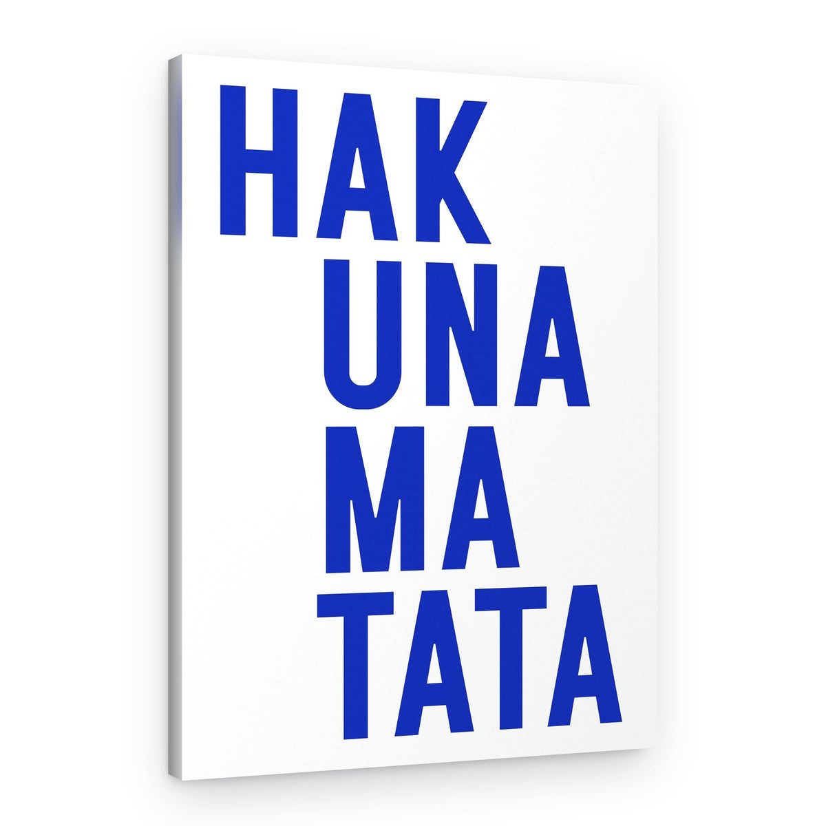 Optimistic Blue Typography – Canvas Print
