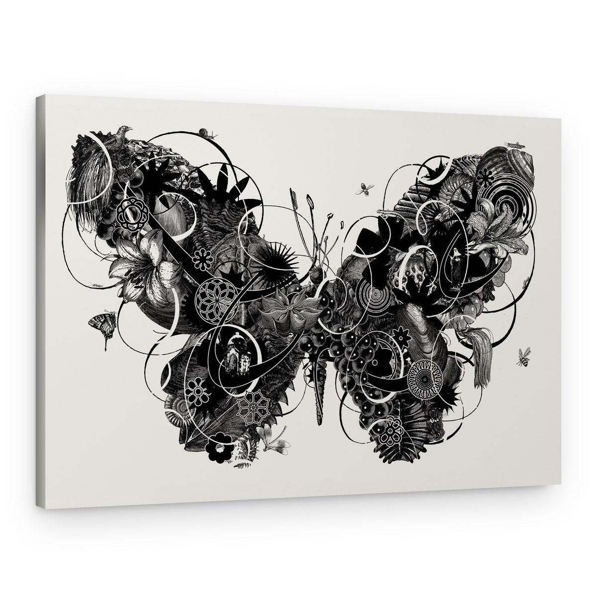 Surreal Botanical Butterfly – Canvas Print