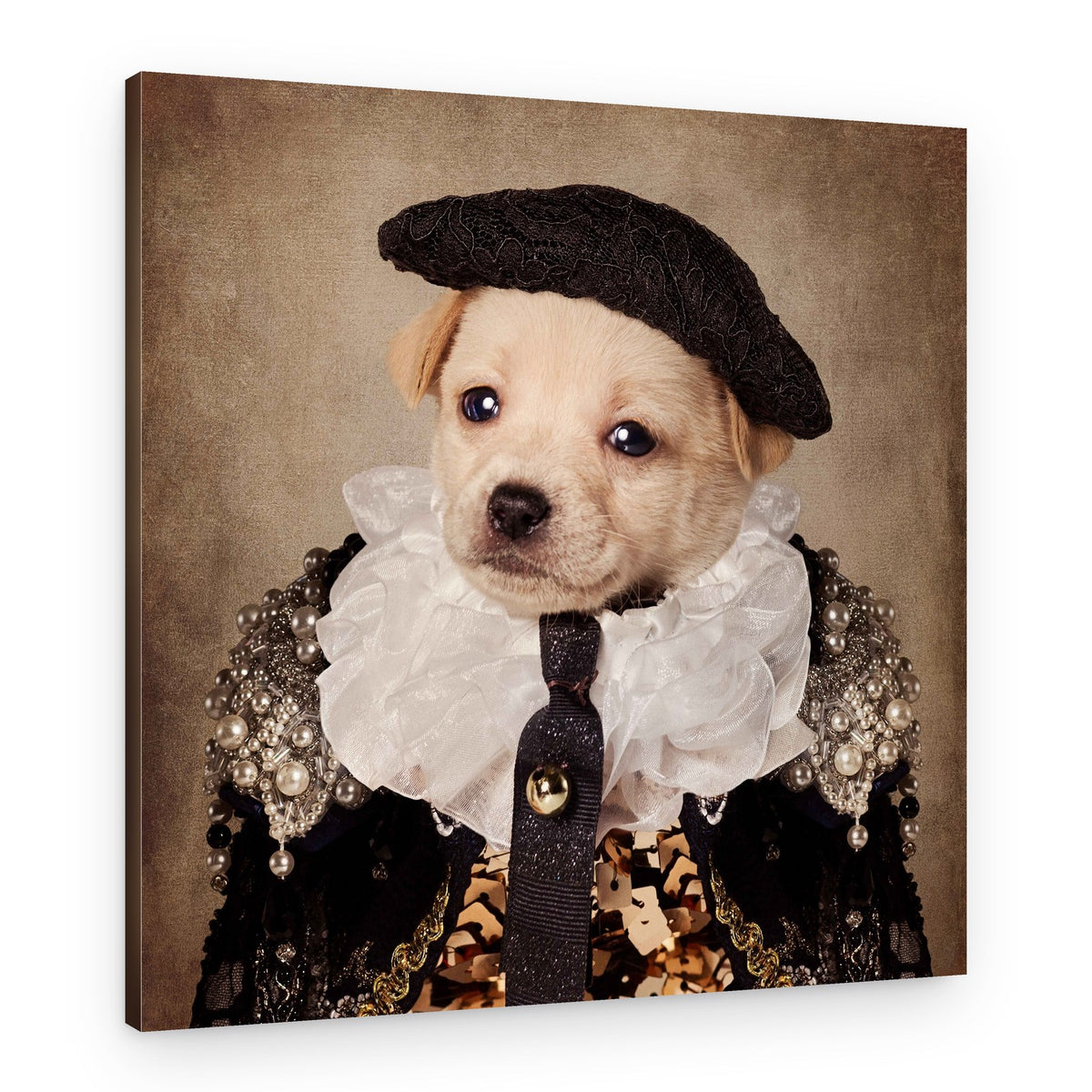 Regal Puppy Portrait – Canvas Print