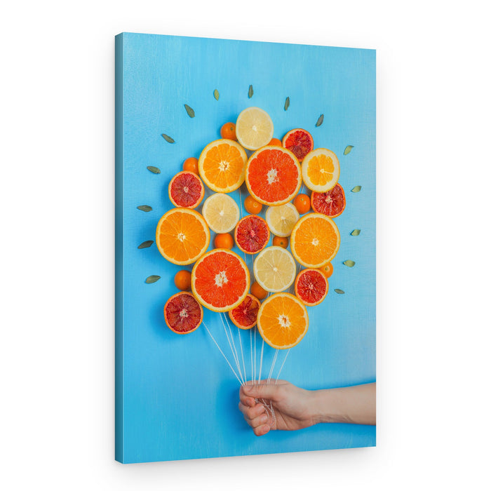 Citrus Fruit Balloons – Canvas Print