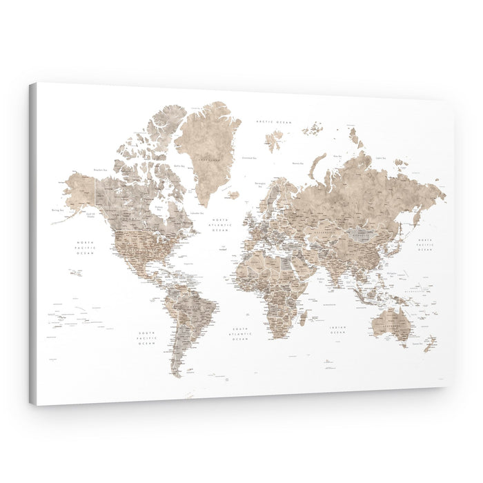 Vintage World Map – Canvas Print