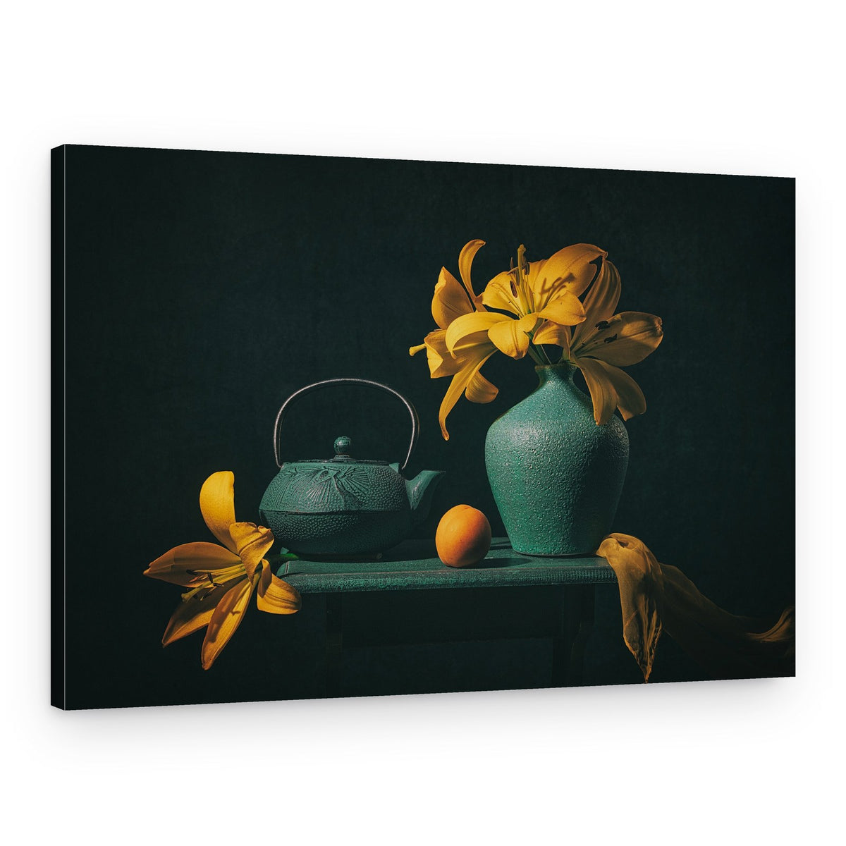 Yellow Lilies Still Life – Canvas Print