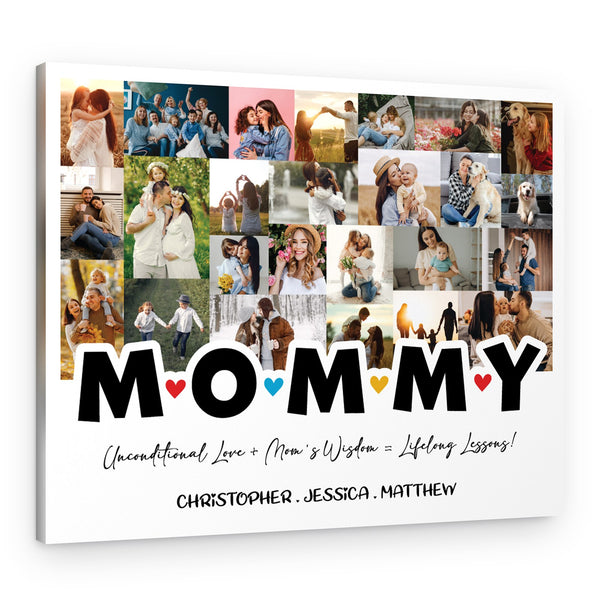 Mommy Photo Collage Canvas Print
