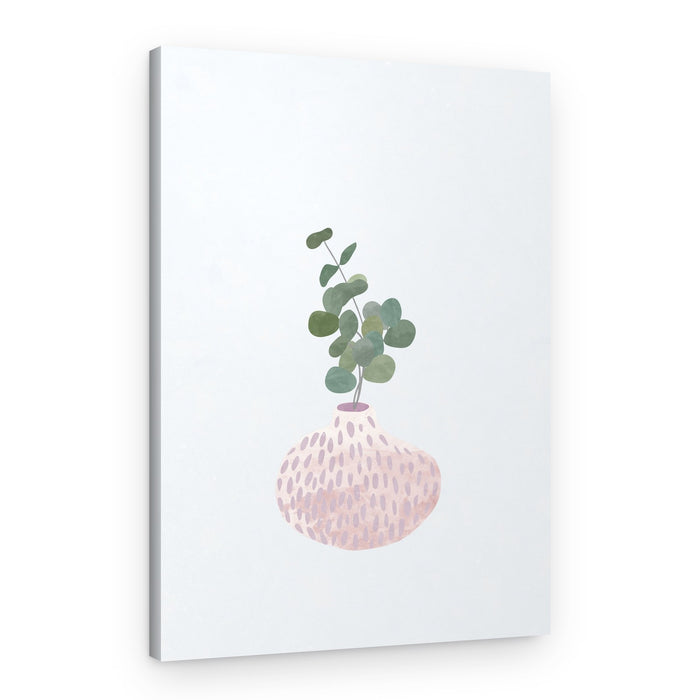 Soft Eucalyptus Vase – Canvas Print
